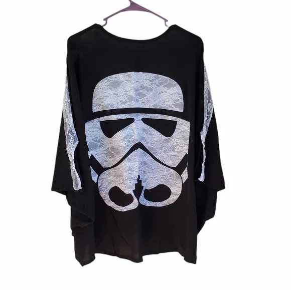 Star Wars Storm Trooper dolman sleeve cardigan NIP - Picture 2 of 5